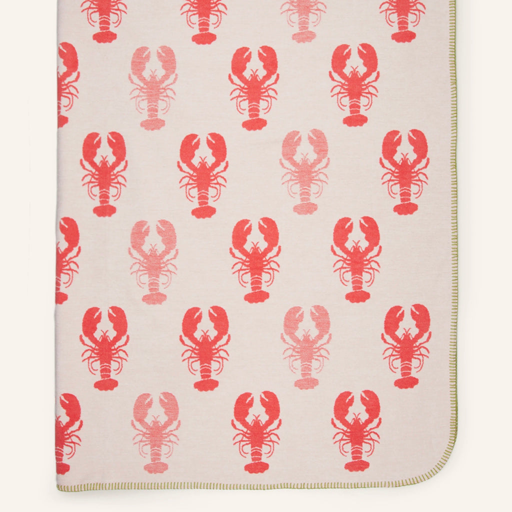 Pad Decke Pad "Lobster" | waschbare Wendedecke in rot/pink (150x200cm)