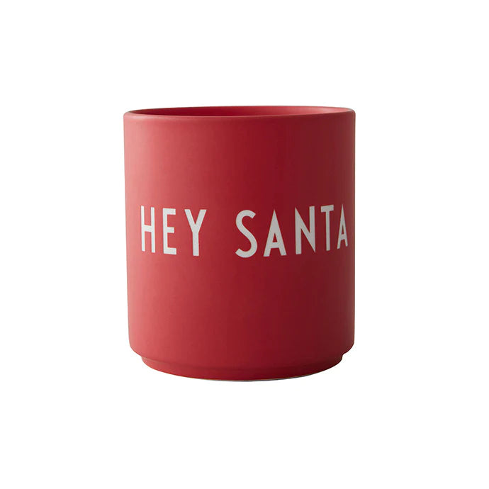 Design Letters Tasse Design Letters Favourite Cup "Hey Santa" | Lieblingsbecher aus Porzellan (250ml)