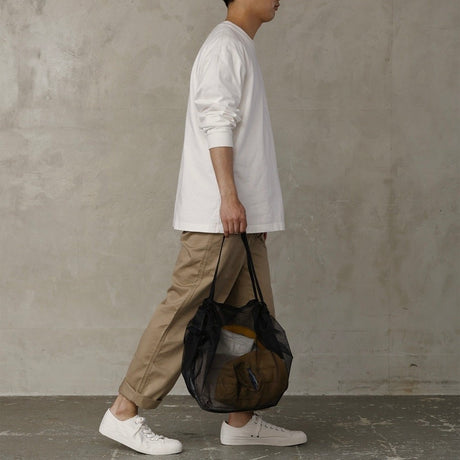 Shupatto Einkaufsbeutel “Mesh Bag Black” | Luftig leicht in Schwarz | Shupatto