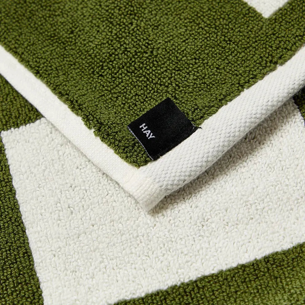 HAY Badematte „Check Matcha 50×90 cm“ | Natürlich & schön | HAY