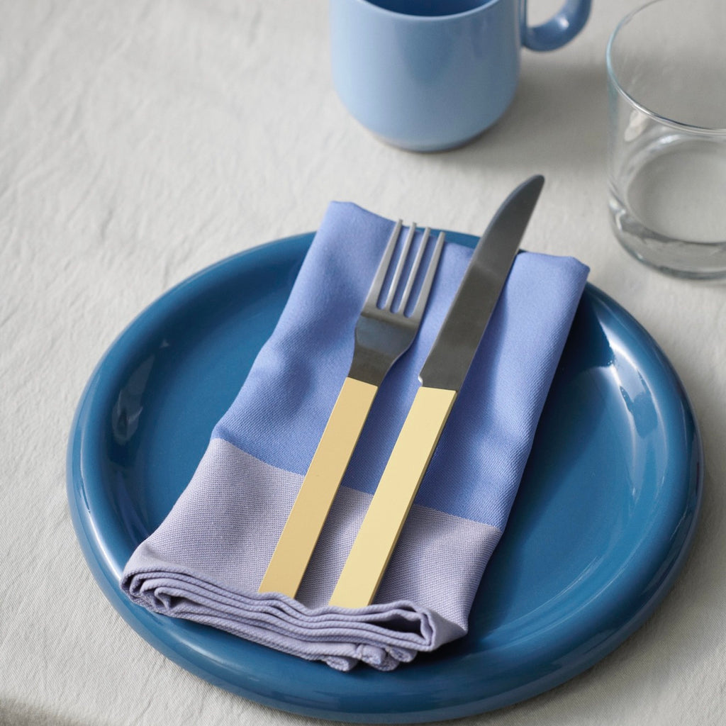 HAY Teller „Barro Plate Dark Blue 24 cm“ | 2er-Set für jeden Tisch | HAY