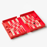 PRINTWORKS Spiel “The Art of Backgammon” Red/Cream | Design Backgammon | PRINTWORKS