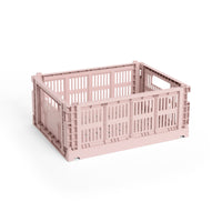 HAY Faltbox „Colour Crate Medium Blush“ | Klappbar & farbenfroh | HAY