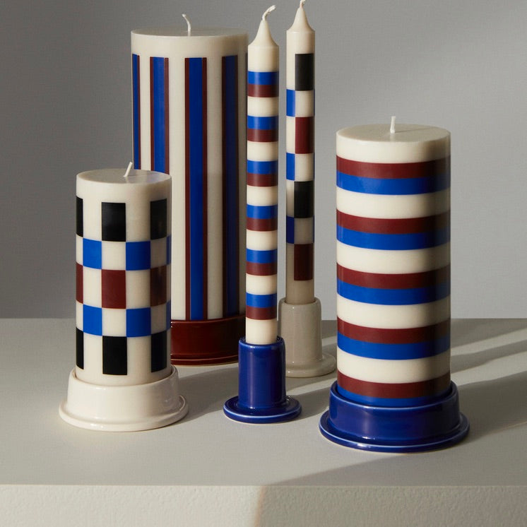 HAY Kerzenhalter „Tube Small Midnight Blue“ | Grafisch & modern | HAY