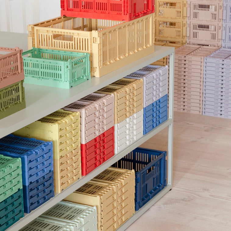 HAY Faltbox „Colour Crate Medium Sage Green“ | Stylisch & vielseitig | HAY