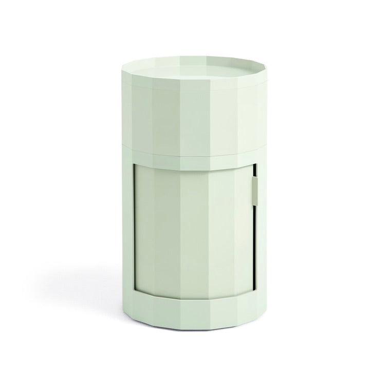 HAY Container „Facet Cabinet High Soft Mint“ | Moderner Beistelltisch | HAY
