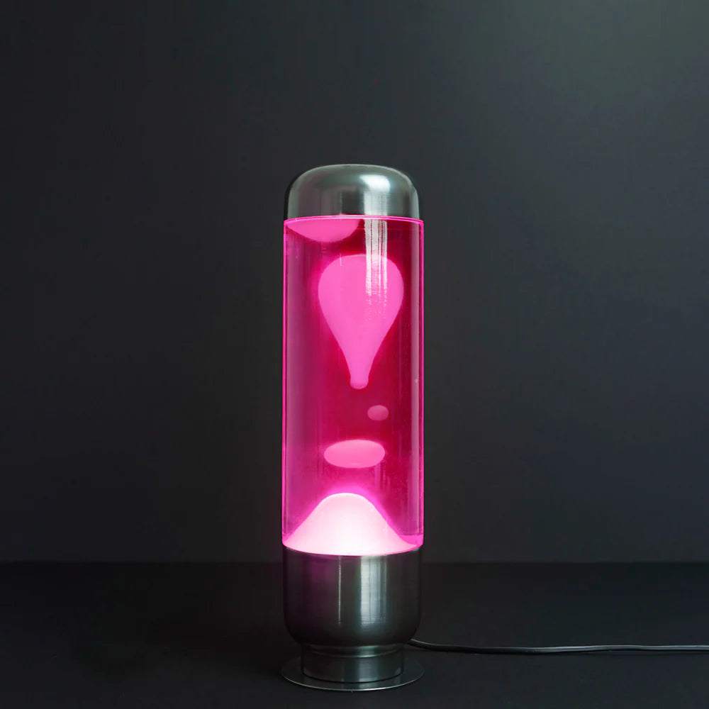 Balvi Lava Lampe “Capsule” Pink/White | Retro Design | Balvi