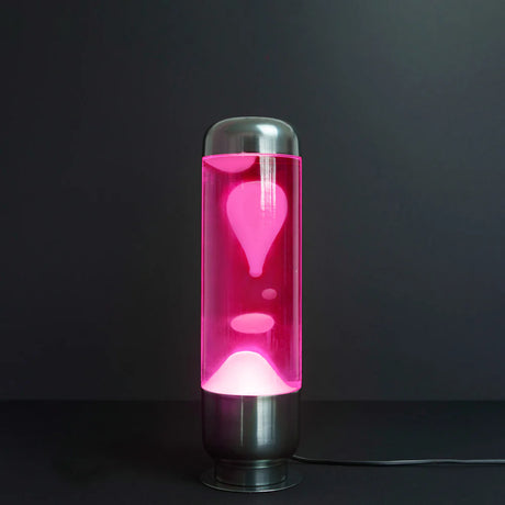 Balvi Lava Lampe “Capsule” Pink/White | Retro Design | Balvi