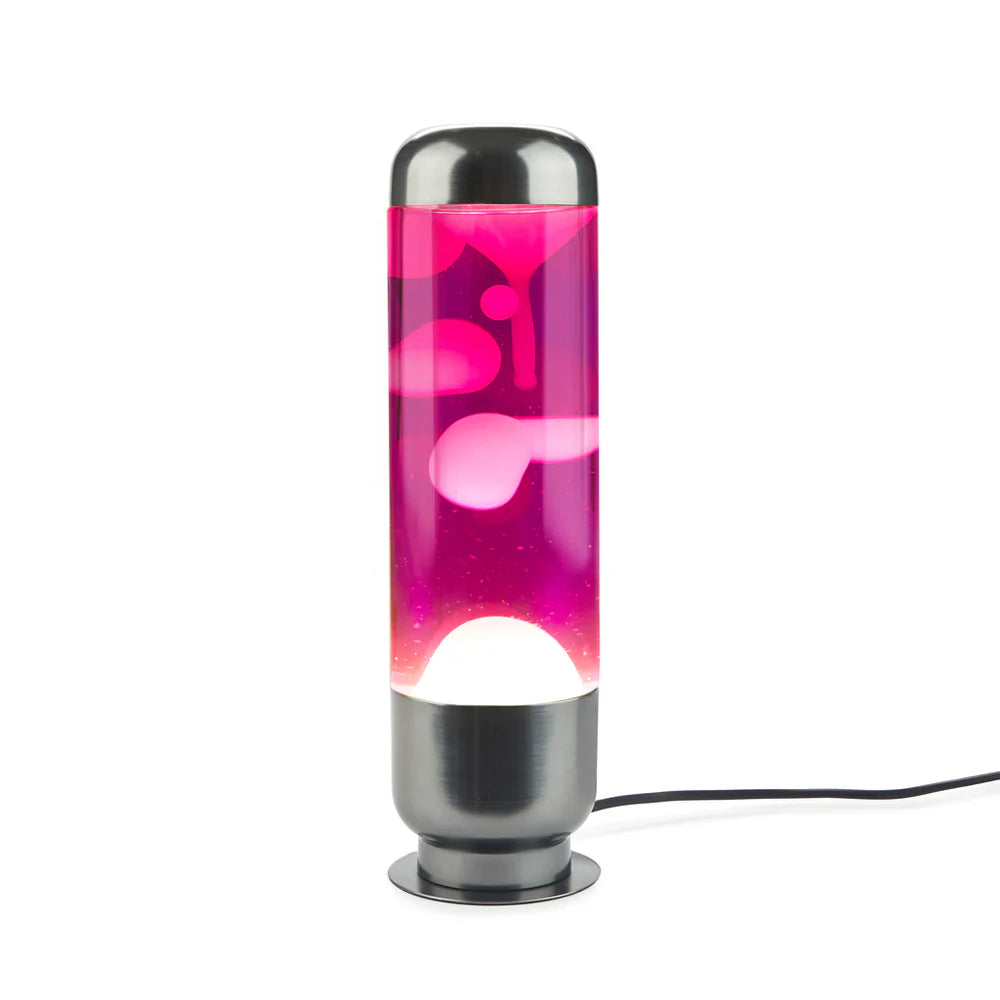 Balvi Lava Lampe “Capsule” Pink/White | Retro Design | Balvi