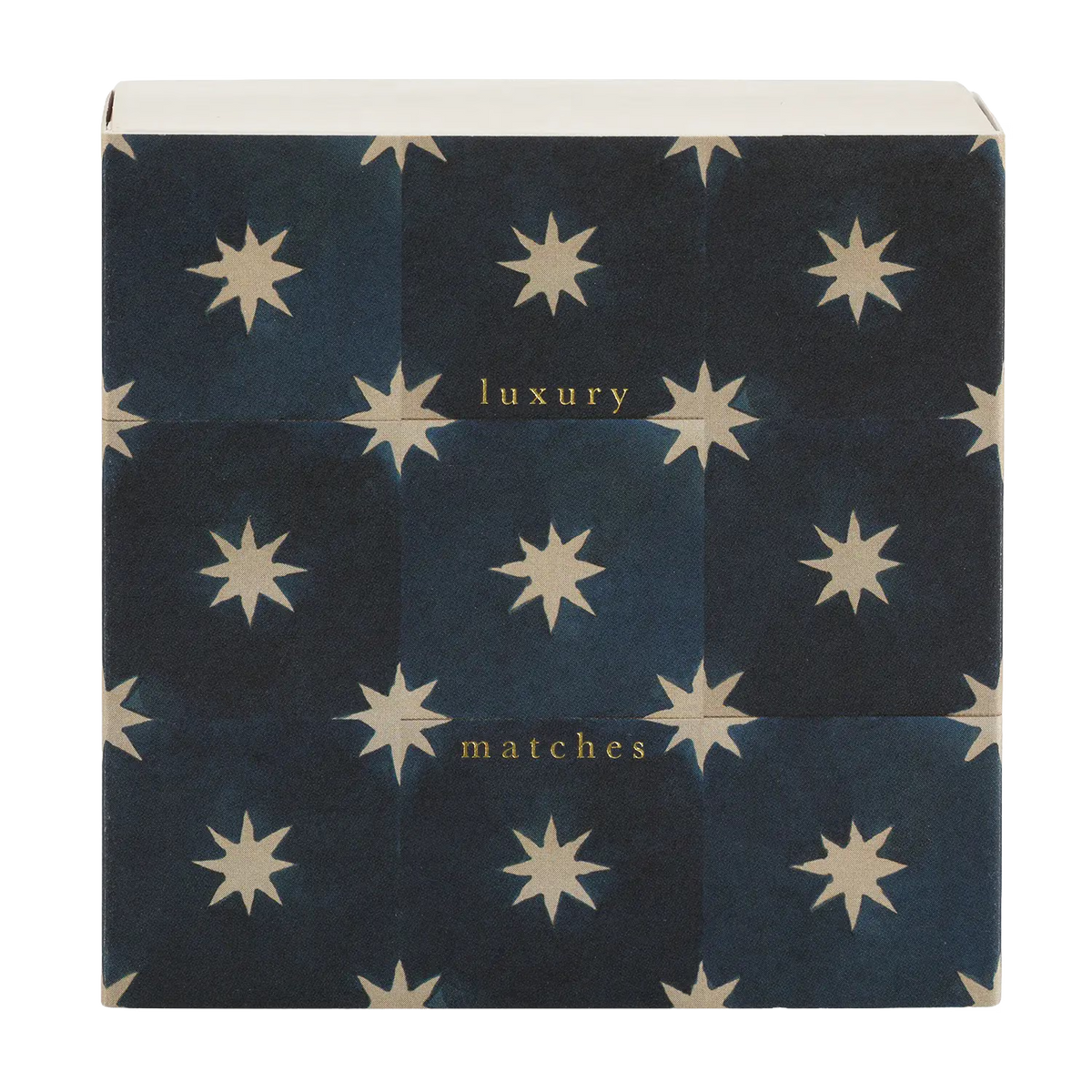 Lange Streichhölzer „Navy Star Tile“ | in Square Matchbox | Archivist