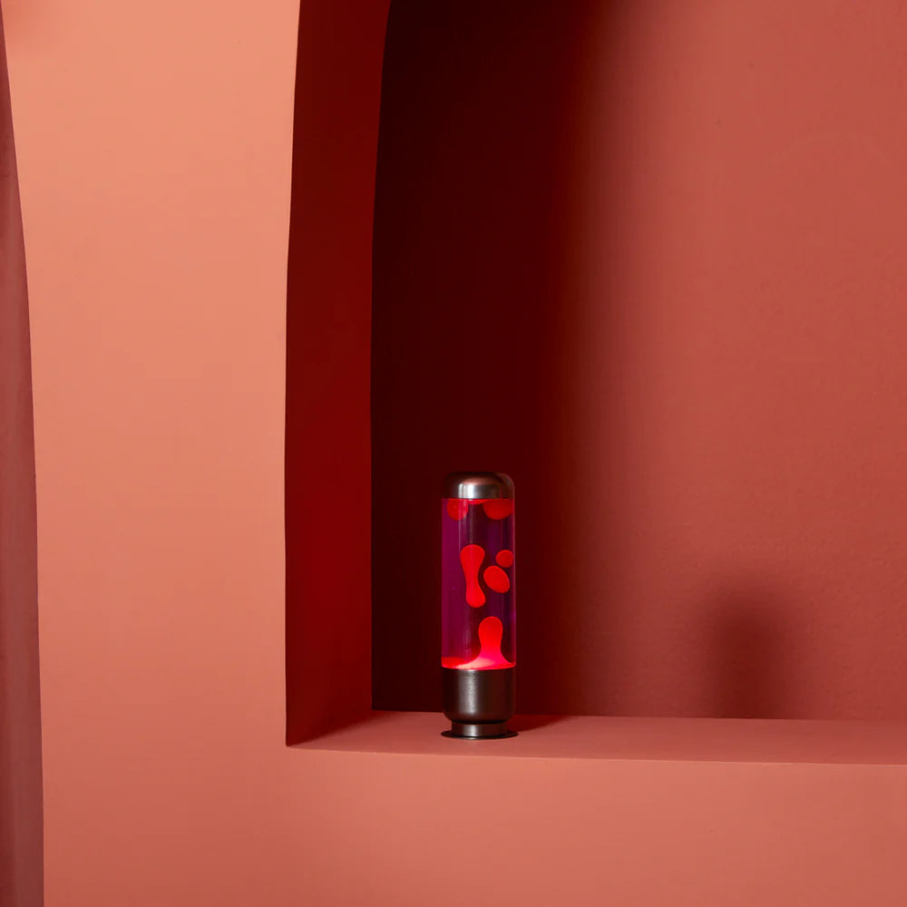 Balvi Lava Lampe “Capsule” Purple/Red | Retro Design | Balvi