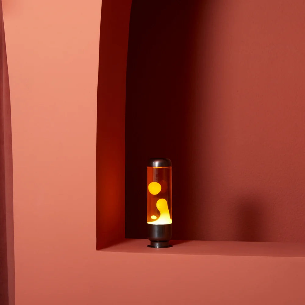 Balvi Lava Lampe “Capsule” Yellow/Orange | Retro Design | Balvi