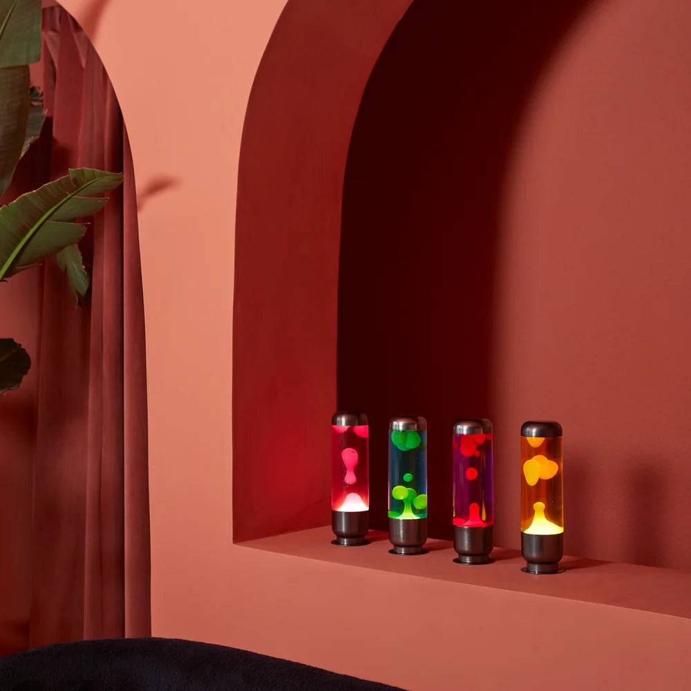 Balvi Lava Lampe “Capsule” Pink/White | Retro Design | Balvi