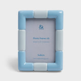 &Klevering Bilderrahmen „Rift Ice Blue“ | Knallig und modern | &Klevering