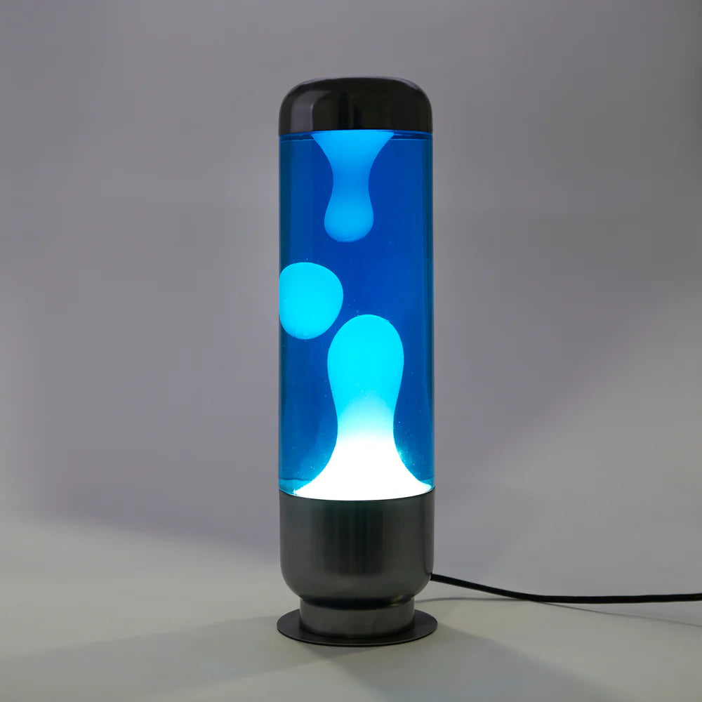 Balvi Lava Lampe “Capsule” Blue | Retro Design | Balvi