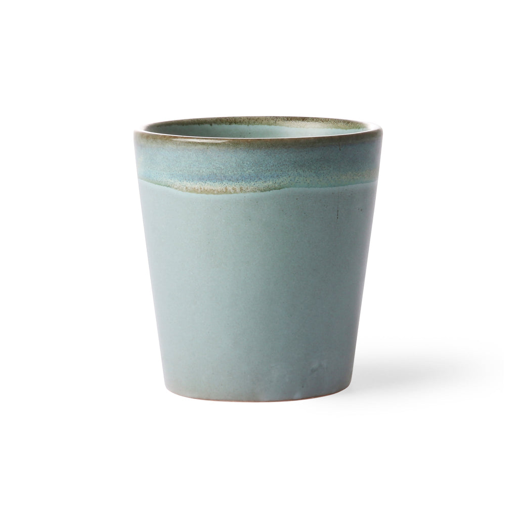 HKliving Tasse HKliving "70s Ceramics Moss" | 180ml Steingut-Tasse im Retro-Design