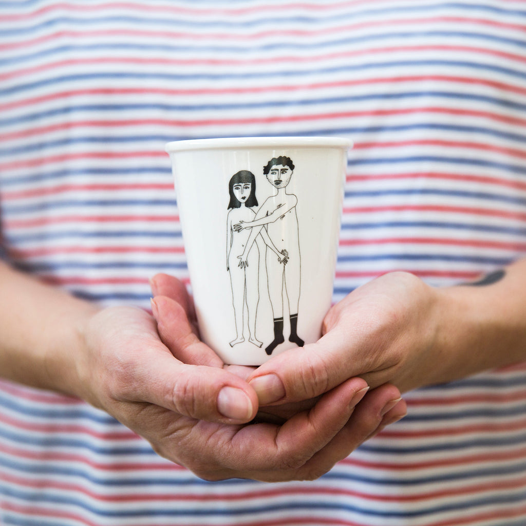 helen b Becher helen b "Naked Couple" | Design Mug mit Illustrationen von Helen Blancheart