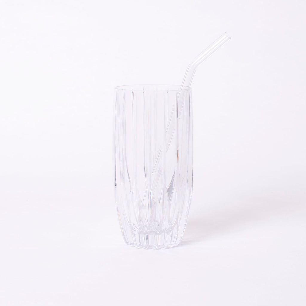 SCHEE Trinkhalm aus Glas 20cm Transparent