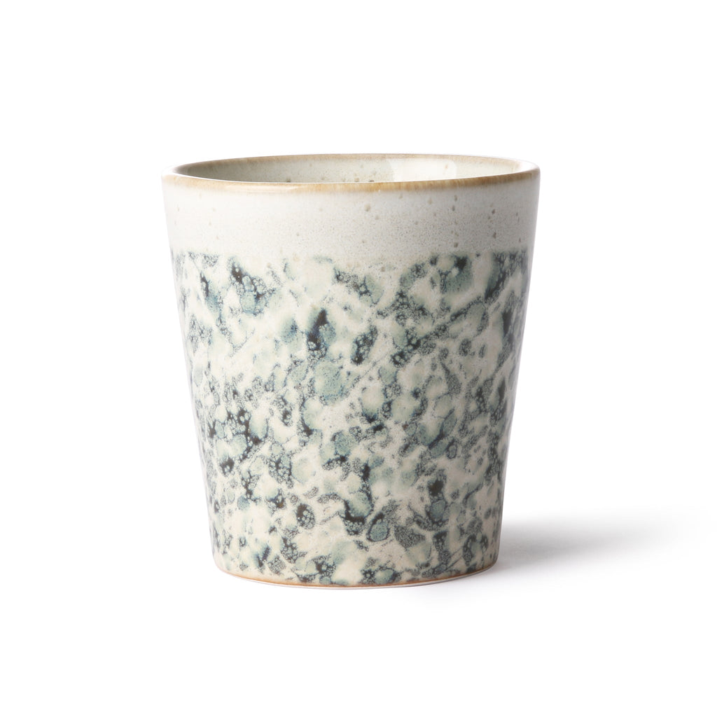 HKliving Tasse HKliving "70s Ceramics Hail" | 180ml Steingut-Tasse im Retro-Design