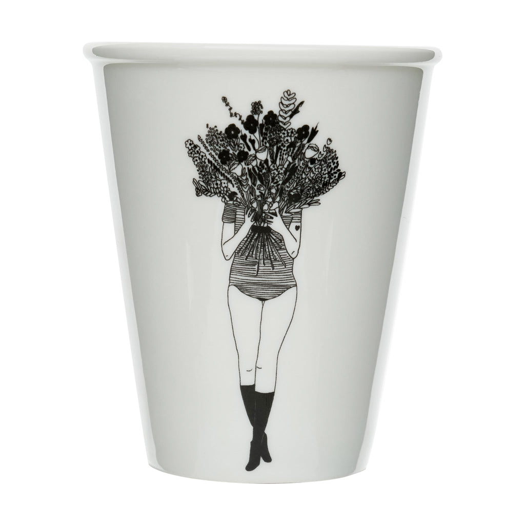 helen b Becher helen b "Flower Girl" | Design Mug mit Illustrationen von Helen Blancheart