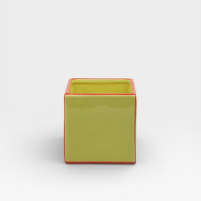 Table Machine Vase “Simple Tile” Yellow & Orange | Minimalistisches Design | Table Machine