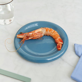 HAY Teller „Barro Plate Dark Blue 18 cm“ | Kompakt & stilvoll | HAY