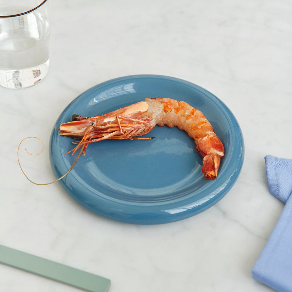 HAY Teller „Barro Plate Dark Blue 18 cm“ | Kompakt & stilvoll | HAY