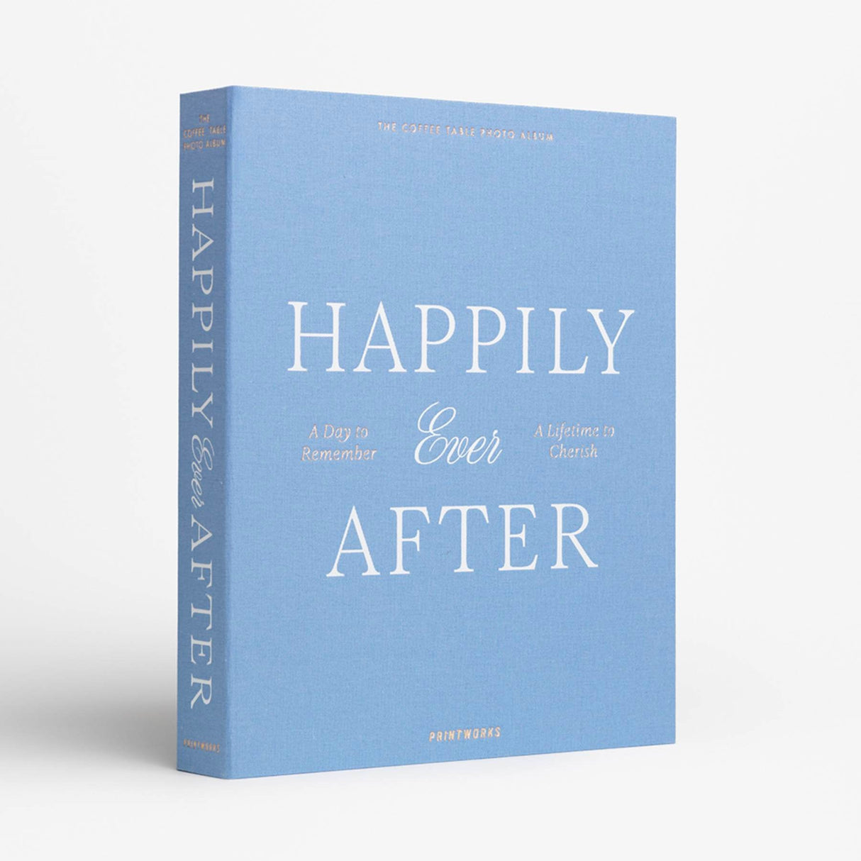 PRINTWORKS Fotoalbum “Happily Ever After” Blue | Hochzeitsalbum | PRINTWORKS
