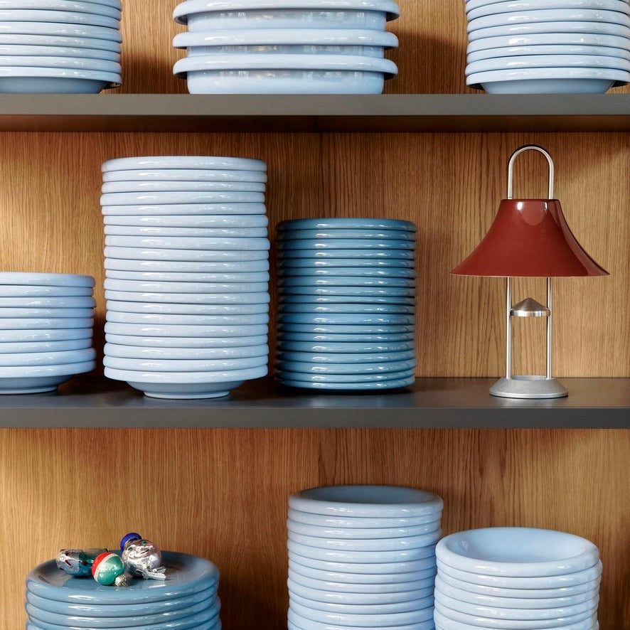 HAY Schale „Barro Bowl Light Blue“ | 2er-Set in sanftem Pastell | HAY