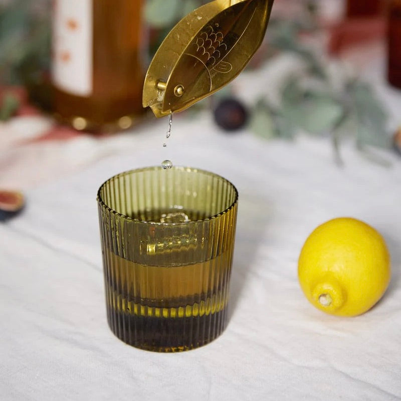 Here's How Gläser-Set „Lowball Olive“ (2 Stk.) | Zeitloses Barformat | Here’s How