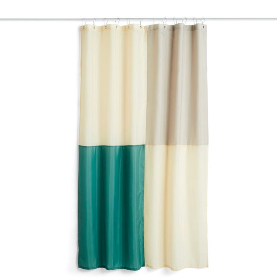 HAY Duschvorhang „Check Shower Curtain Green“ | Mit zeitlosem Muster | HAY