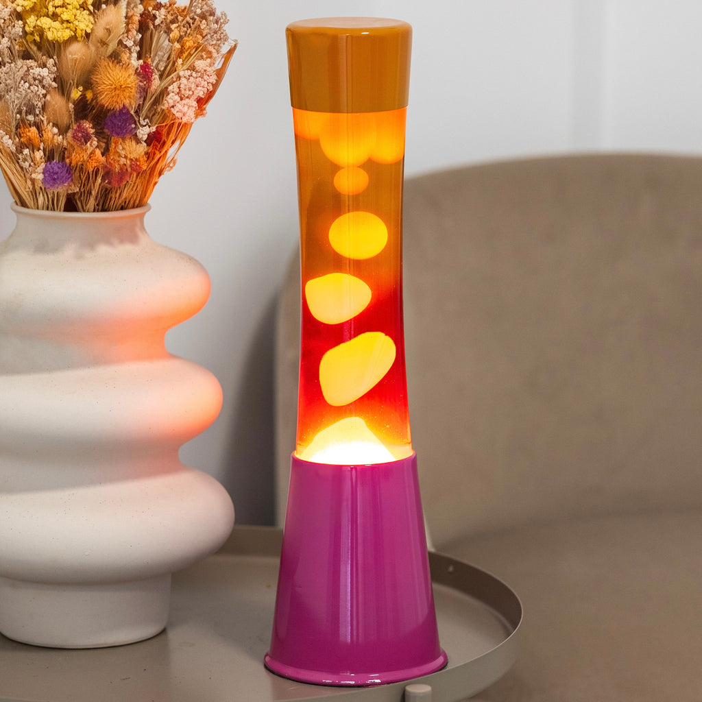 Fisura Lava Lampe Fisura "Tower" | Gradient Pink & Orange | Farbenfrohes Highlight