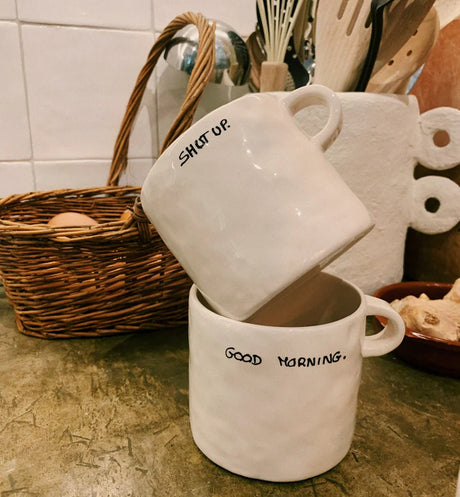 anna & nina Keramiktasse "Shut Up" | anna & nina | handbemalt