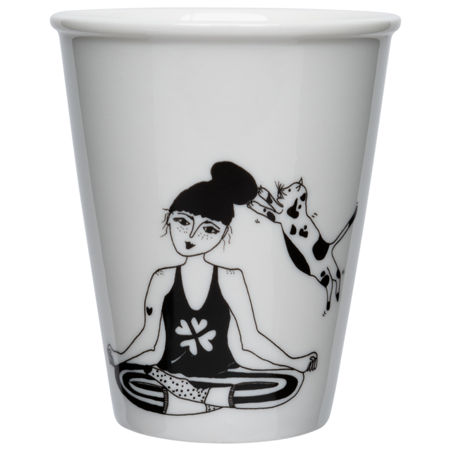 helen b Becher helen b "Zen with Cats" | Design Mug mit Illustrationen von Helen Blanchaert