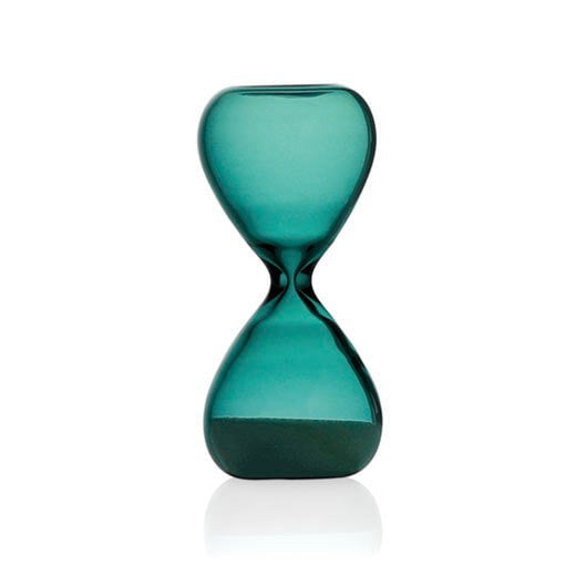 Hightide Penco Sanduhr "Turquoise S" von High Tide | 3 Minuten Laufzeit in türkisem Glas