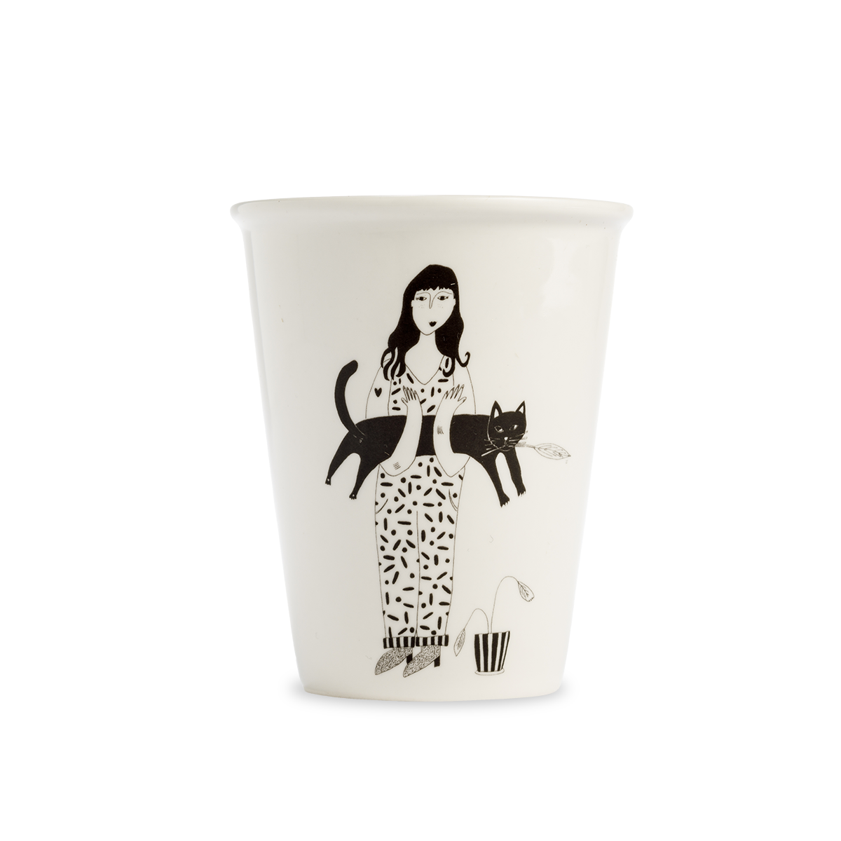 helen b Becher helen b "Black Cat" | Design Mug mit Illustrationen von Helen Blanchaert