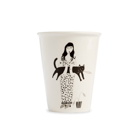 helen b Becher helen b "Black Cat" | Design Mug mit Illustrationen von Helen Blanchaert