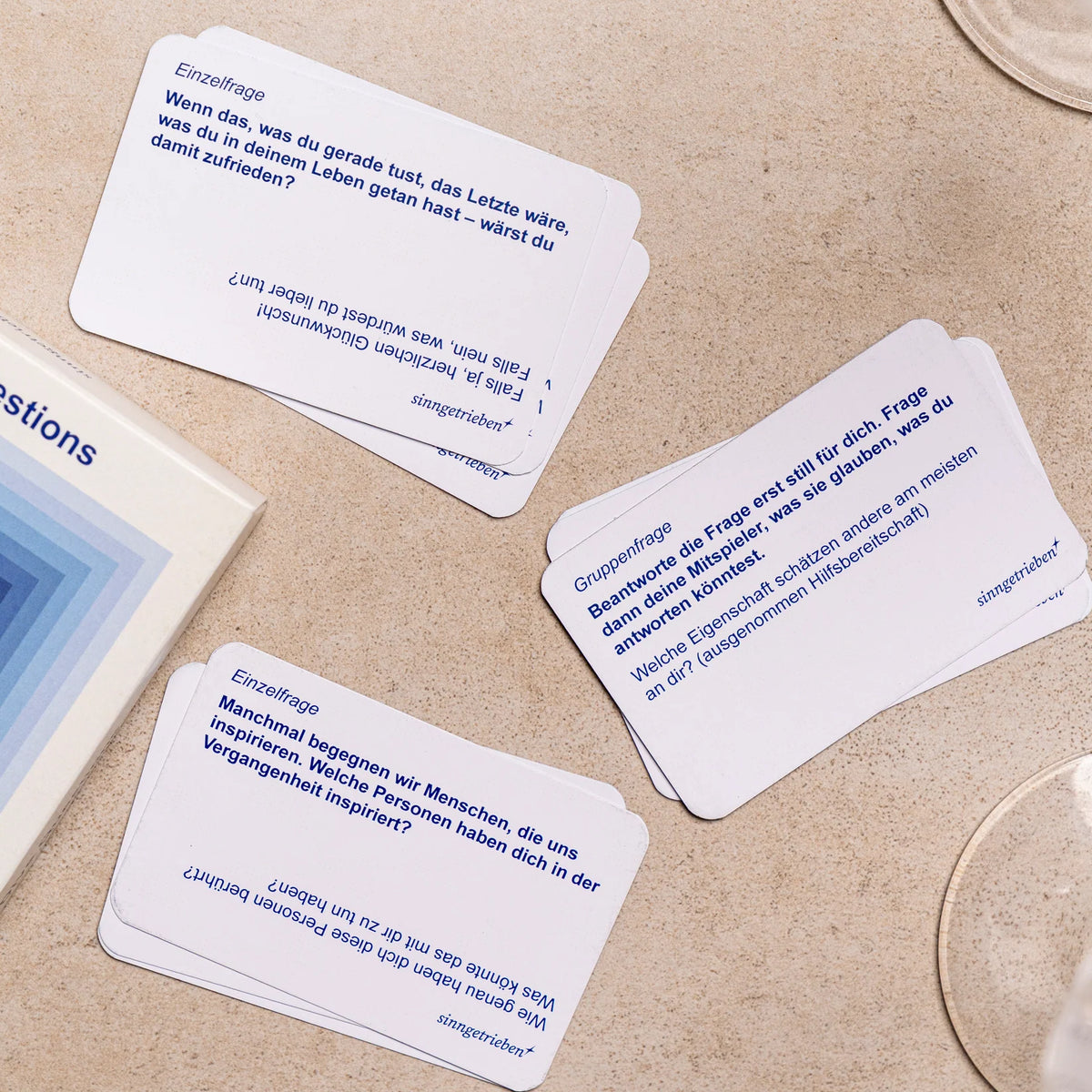sinngetrieben Kartenspiel “Deep Dive Questions” | sinngetrieben