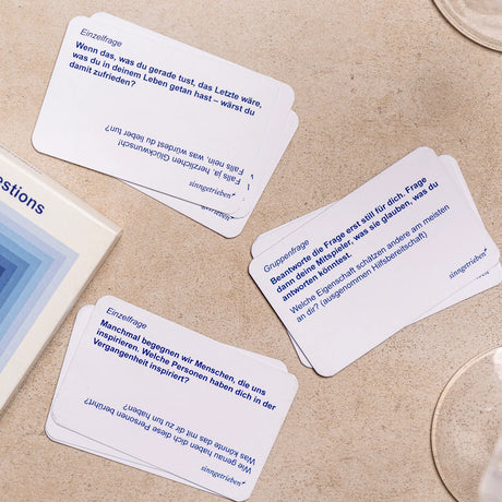 sinngetrieben Kartenspiel “Deep Dive Questions” | sinngetrieben