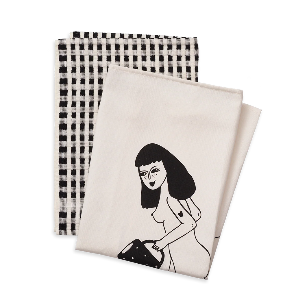 helen b Geschirrtücher “Happy Flowers” (2er Set) | Bunt & gut gelaunt | helen b