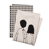 helen b Geschirrtücher “Naked Couple Back” (2er Set) | Frech & liebevoll | helen b