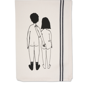 helen b Geschirrtuch helen b "Naked Couple Back" | 100% Baumwolle | mit Illustrationen von Helen Blanchaert