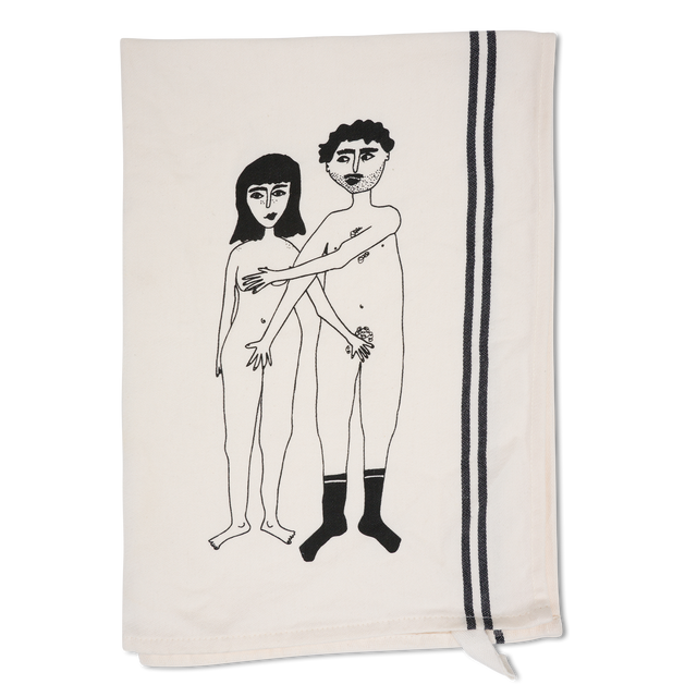 helen b Geschirrtuch helen b "Naked Couple" | 100% Baumwolle | mit Illustrationen von Helen Blanchaert
