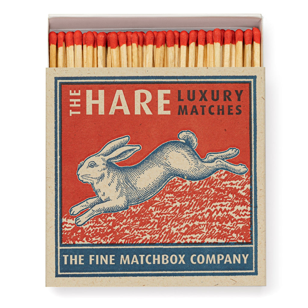 Archivist Lange Streichhölzer "The Hare" von The Archivist | 100 Stück in Square Matchbox