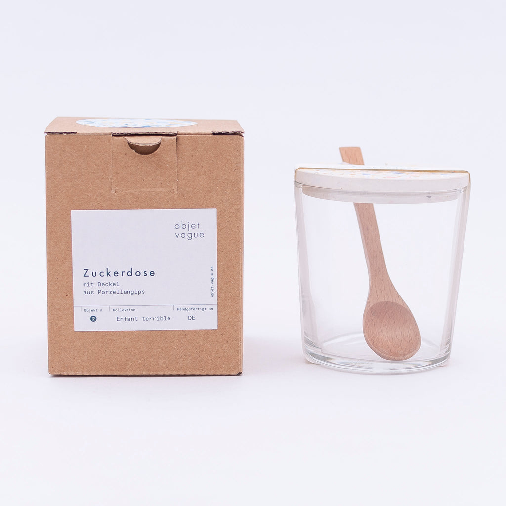 objet vague Zuckerdose Objet Vague Creme-Ocker