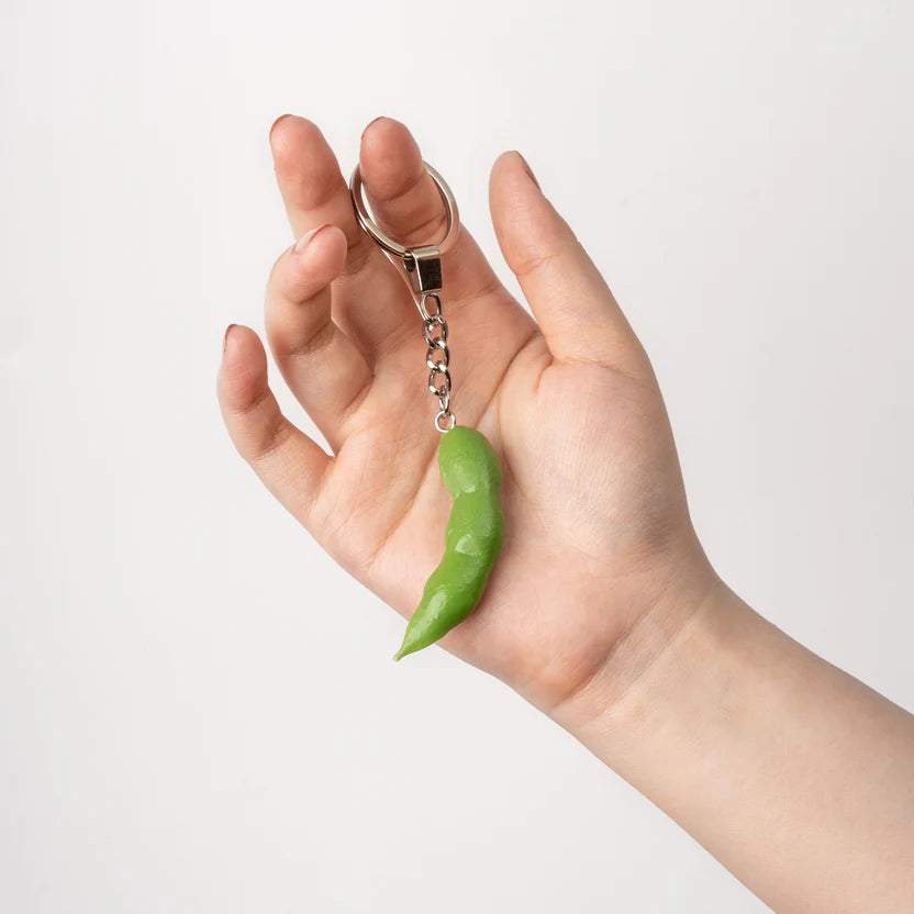 yumazing Schlüsselanhänger “Edamame” | Grüne Bohne für unterwegs | yumazing