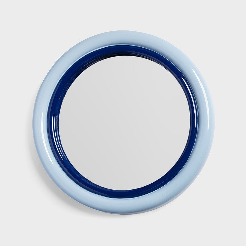 &Klevering Spiegel &Klevering "Sleek Blue" | mit buntem Rahmen aus Kunststein in Blau