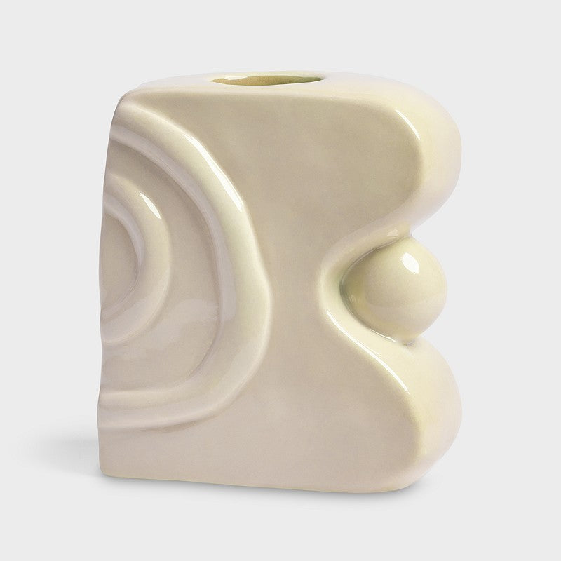&Klevering Vase &Klevering "Clay Nude" | organisch-geformte Steingut Vase in Nude