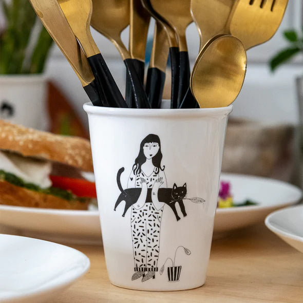 helen b Becher helen b "Black Cat" | Design Mug mit Illustrationen von Helen Blanchaert
