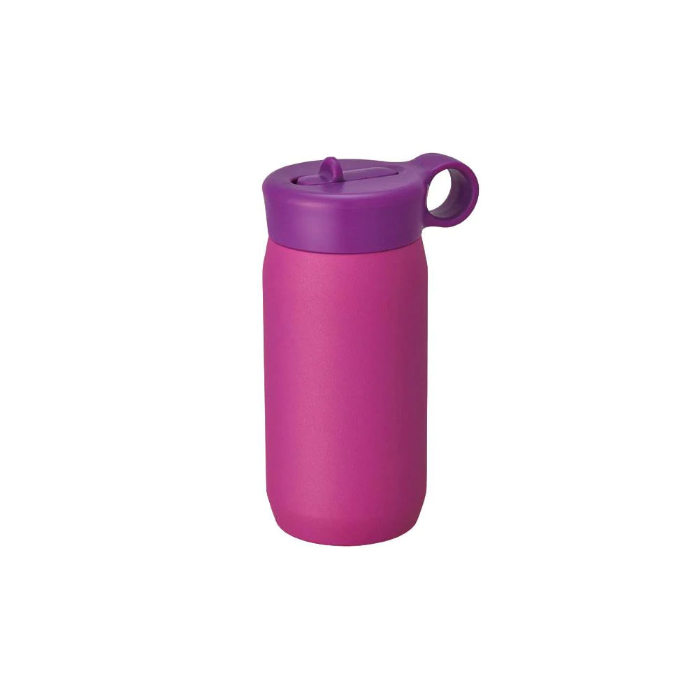 KINTO Trinkflasche "Play Tumbler" | vakuumisolierter Becher für Kinder in Purple (300ml)